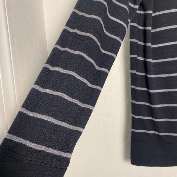 Disney Parks Minnie Mouse High Heel Sweater Womens Sz Large Black White Striped - Picture 8 of 8